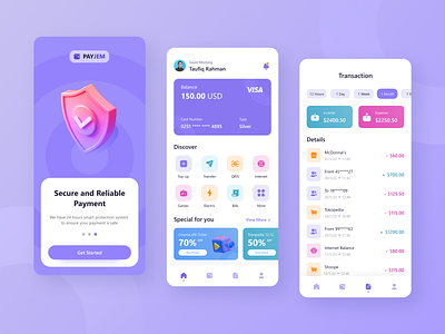 Payjem - Digital Wallet Mobile App