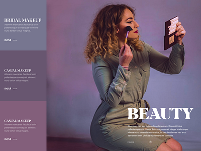 Beauty app beauty parlour beauty salon makeupartist ui ux web