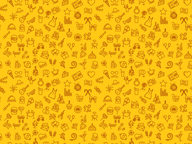 6 Seamless Iconic Patterns party celebration pattern seamless iconic premium birthday invitation web backgrounds web patterns iconic patterns