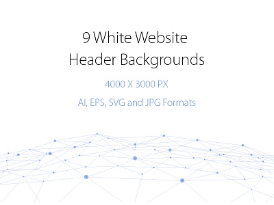 9 White Website Header Backgrounds