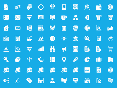 250+ Finance Vector Icons bank banking finance glyphs icon set icons illustrations money payment solid vectors wallet