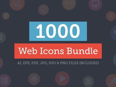 1000+ Universal Web Icons Bundle colored icons glyphs solid icons universal web icons web icon set web icons set