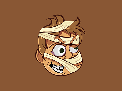 Boy Avatar Illustration Design angry boy boy boy cartoon character design face facial expression illustration zombie