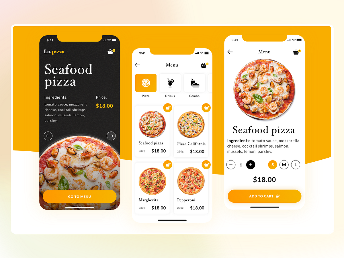 Pizza delivery by Lika Chernysheva for SPLIT Development, LLC on Dribbble