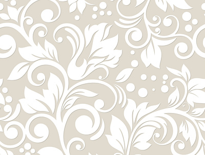 Floral seamless pattern with decoratrive elements floral ornament pattern seamless swirl