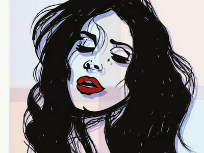 Lana Del Rey Illustration illustration ai adobe