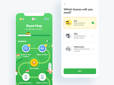 DMV Learning App by Dmitriy Ivanov for EGO CREATIVE INNOVATIONS on Dribbble