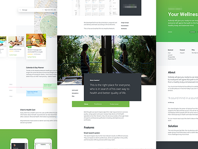 Case Study case study design health layout parallax type ui web wellness