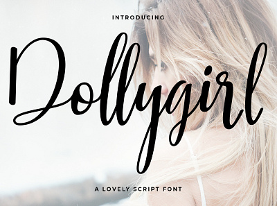 Dollygirl Script branding branding design calligraphy calligraphy and lettering artist calligraphy font card casual script lovely font wedding wedding card