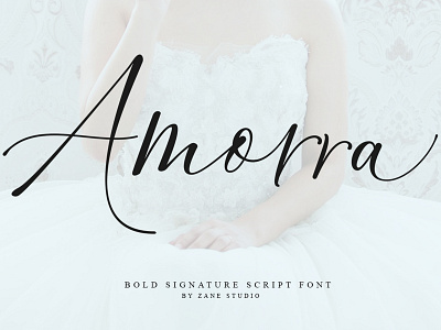 Amorra Script branding branding design calligraphy calligraphy font card casual script lovely font modern wedding wedding card