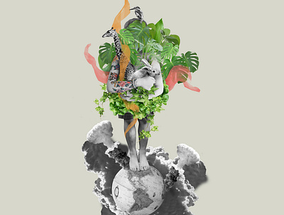 ¨PIES SOBRE LA TIERRA¨ ¨FEET ON THE GROUND¨2017 collage concept art digitalart illustration nature photoshop
