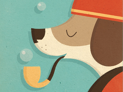 A Dog's Life animal bubbles dog illustration pipe