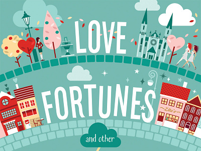 Love Fortunes and Other Disasters book cover fiction illustration narrative people publishing romance young adult