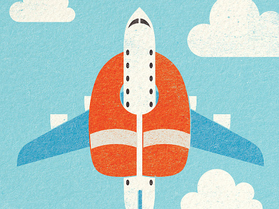CSMA Club Life Magazine - Flight Safety aeroplane clouds editorial flight illustration magazine plane safety sky travel