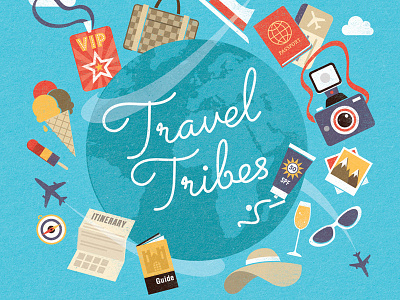 Club Life Magazine - Travel Tribes editorial holiday illustration magazine travel vacation