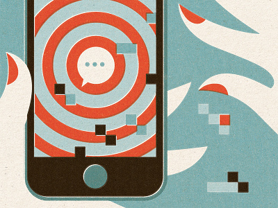 Instagram design illustration instagram iphone phone pixels retro texture