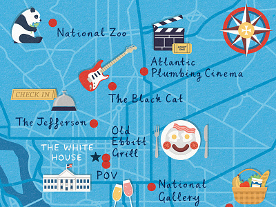 Cara Magazine - Washington DC map