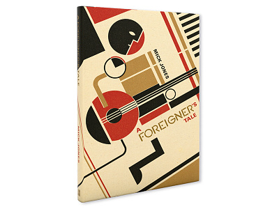 A Foreigner's Tale art book book cover cover design guitar illustration music publishing typography