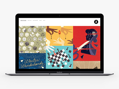 New Portfolio design flexible grid illustration layout portfolio responsive thumbnails ui web website
