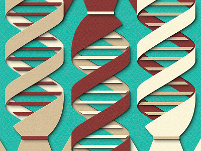 DNA digital illustration paper paper art paper craft paper cut papercraft papercut