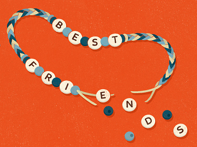 The Girlfriend - Best Friend Breakup bff bracelet breakup design editorial friends friendship illustration relationships