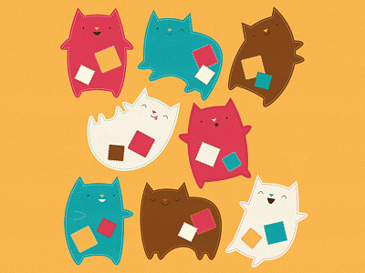 Oddcats! Poses branding cats character children design illustration kids license licensing oddcats