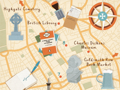 Homes & Antiques - London Books map