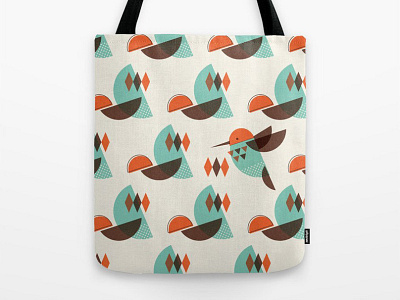 Brid Century Modern - Shop bird geometric mid century modern midcentury pattern pattern design retro shop society6 surface design textile design