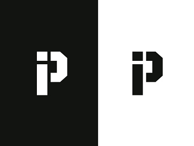 P i Wordmark branding fitness gym i icon logo p pi wordmark