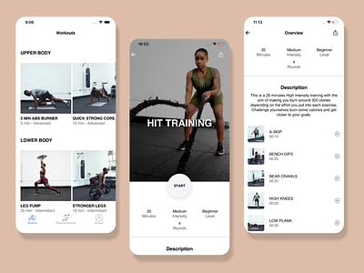 Fitness App Eat Train Gain design fitness fitness app
