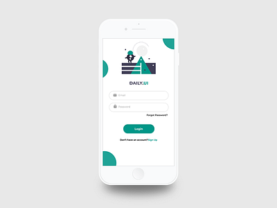 Login Page-Daily UI Challenge by Muhammed Umar on Dribbble