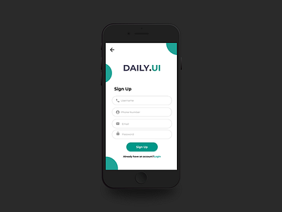 Sign up Page Design daily dailyui dailyui 001 dailyuichallenge dark interface interfacedesign ui ui design uidesign user interface ux