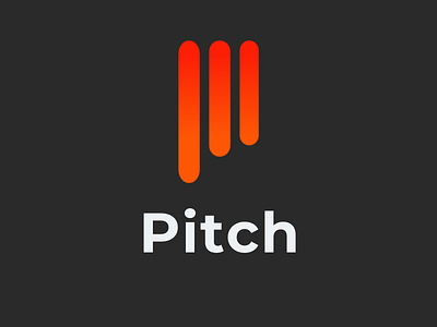 Logo Design-Pitch app branding dailylogochallenge icon illustration logo logo design logodesign logomark logos logotype pitch vector