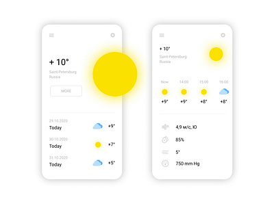 Weather 100daychallenge app dailyui design ui ux