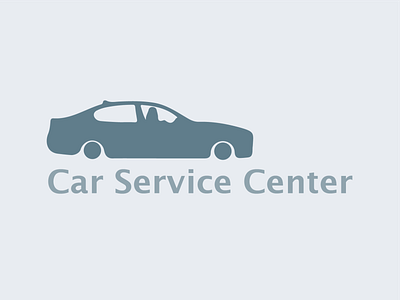 Car Service Center logo design flat illustration illustrator logo minimal vector