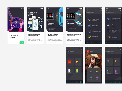 Android Auto App android app android auto app android auto app aodbe xd app app design design mobile ui ux uidesign userinterface ux