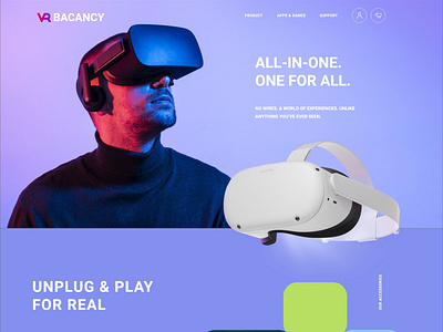 Virtual Reality Product Sale Ecommerce Website Option