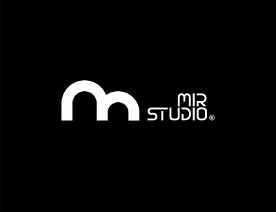 Logo design for "mir studio" branding design graphic graphic design logo logo design logodesign logotype minimal typography