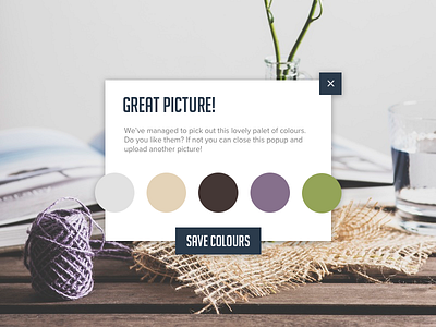 DailyUI #016: popup or overlay color picker overlay popup