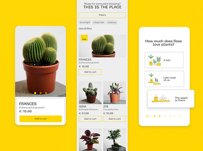 8H - Give plants a new home design ecommerce illustration mobile mobile ui plant plants ui ux