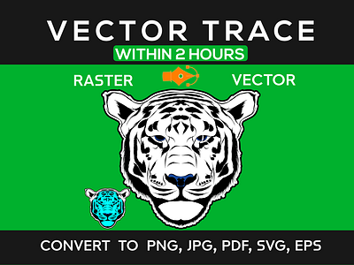 convert raster logo image vector file in high resolution