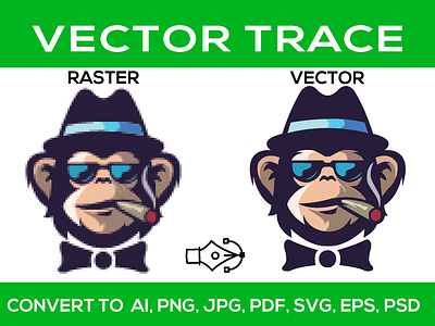 Convert raster to vector  jpg to vector