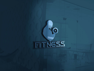 Fitness Logo branding design flat icon illustration illustrator logo minimal typography vector