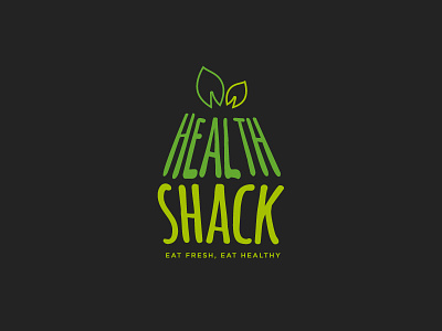 Health Shack Cafe' Logo cafe health logo shack