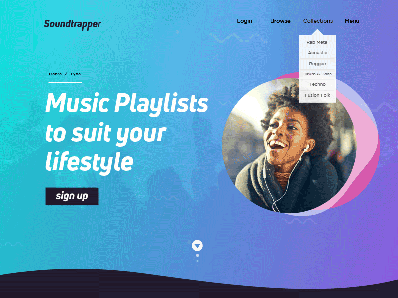 SoundTrapper Website Concept