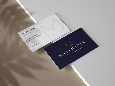 Logo desin for Malluable brand concept branding business card design graphic design logo logo design minimal modern stationery