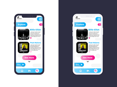 Iphone Music Application Design / UI Design