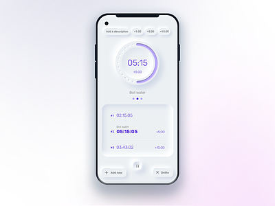 Timer app design. Countdown Timer