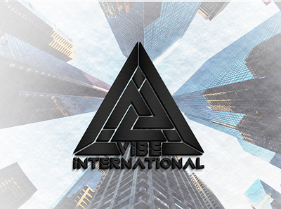 VIBE INTERNATIONAL 3d logo design design illustration logo vector