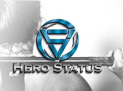 HERO STATUS 3d logo design design illustration logo vector